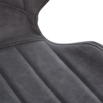 Set Of 2 Vintage Pu Leather Dining Chair Moulded Padded | Dove Gray