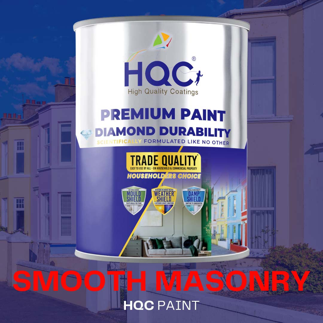 HQC Paints Smooth Masonry Paint -  Weatherproof & Long-lasting Protection For All Exterior Walls