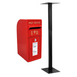Post Box With Stand | Red