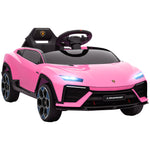 Licensed Lamborghini Electric Ride On Car With Suspension | Pink
