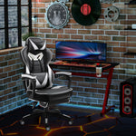 Gaming Chair Reclining W/ Footrest | White