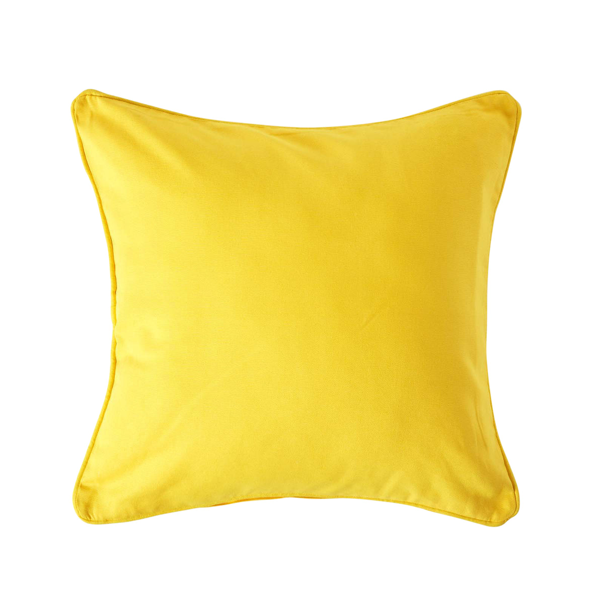 Cotton Plain Cushion Cover | 45cm x 45cm | Yellow