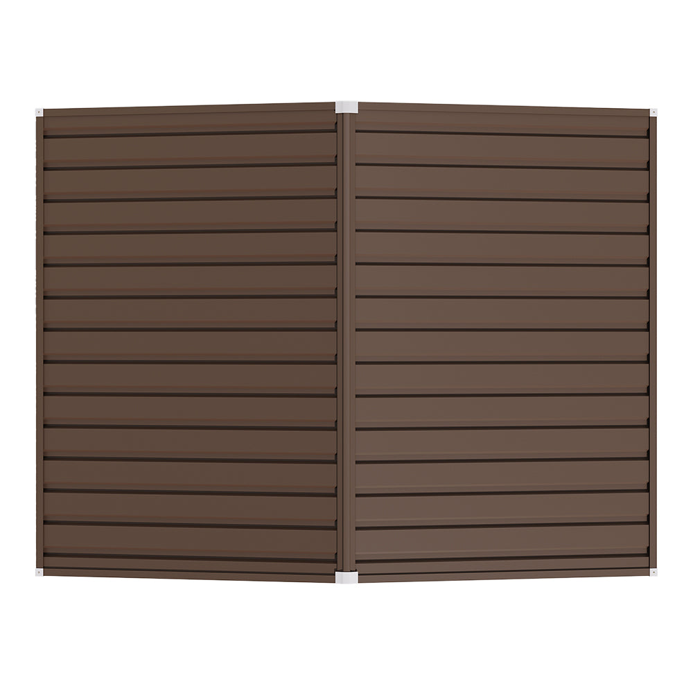 6×4ft Outdoor Metal Shed – Tawny Galvanized Steel Storage With Lockable Door & Ventilation