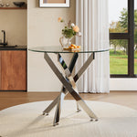 90cm Dia Stylish Tempered Glass Coffee Table