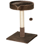 Small Cat Tree For Indoor Cats W/ Sisal Scratching Post Bed Cushion Toy