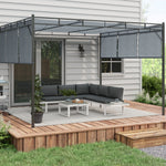 4 Pcs Garden Set 5-level Recline Sofa & Table