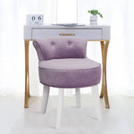 Upholstered Velvet Slipper Chair Slipper Bedroom Chair With Low Backrest