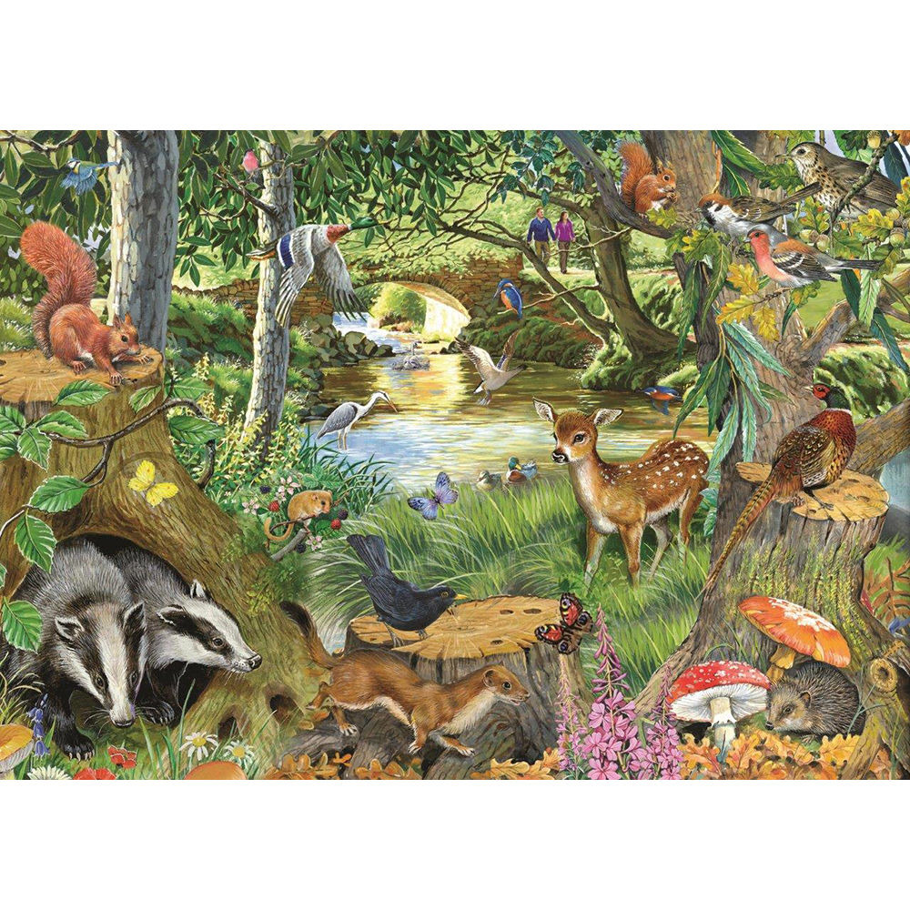 Riverside Glade - Big 500 Piece Jigsaw Puzzle For Adults, With Extra Large Pieces