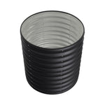 80cm Dia X 40cm/80cm H Outdoor Round Metal Raised Garden Bed Outdoor Planter Box | Large | Anthracite
