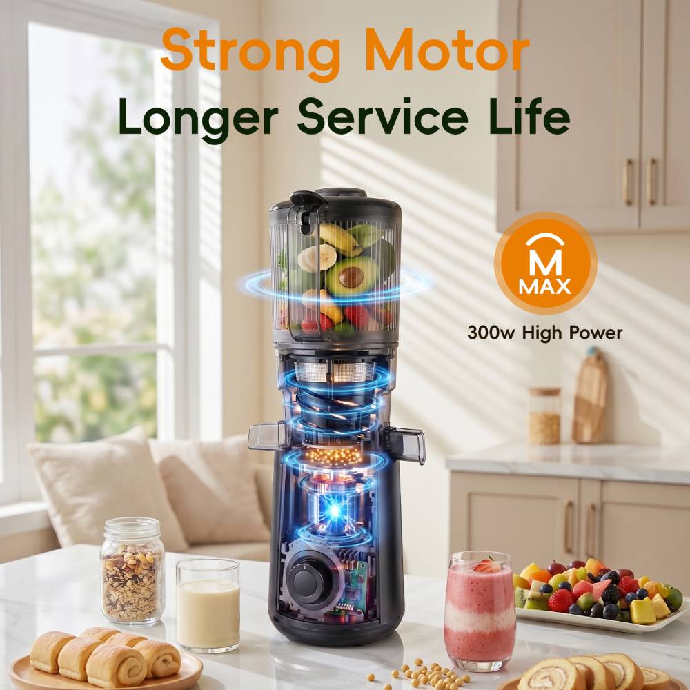 300w Cold Press Juicer Slow Masticating Machine | Black