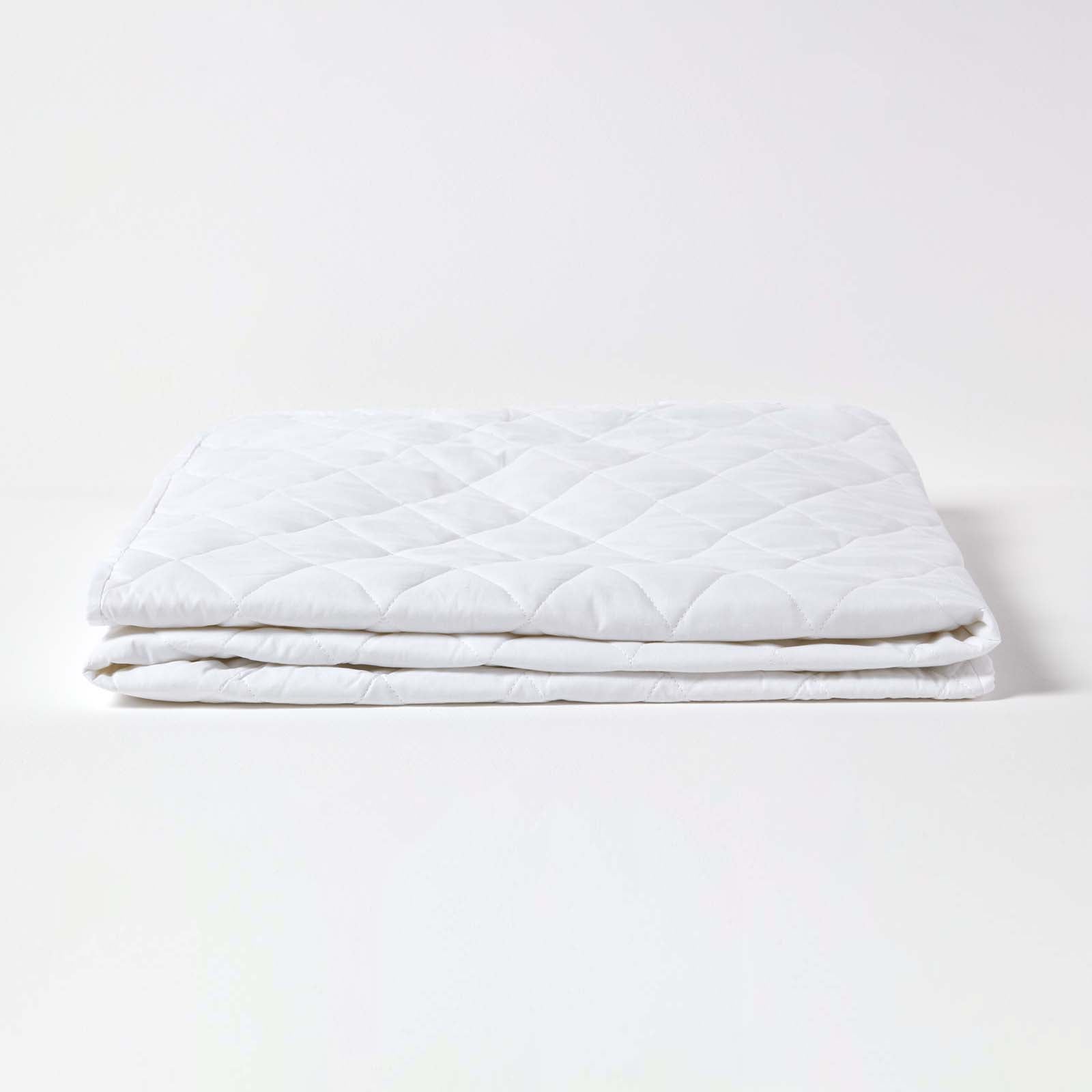 Quilted Waterproof Mattress Protector | Double | White