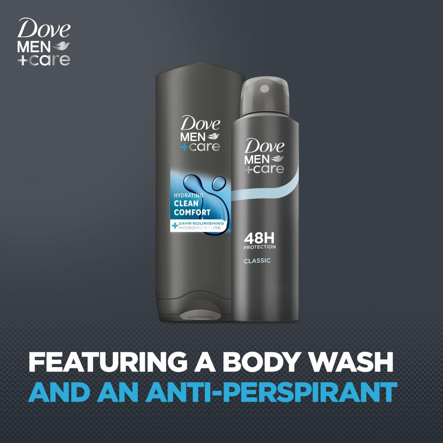 Men+care Restore Duo Gift Set: Full-size Body Wash & Deodorant | Set of 2