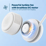 Livivo Portable Neck Fan Rechargeable 3 Speed Cooling Fan White