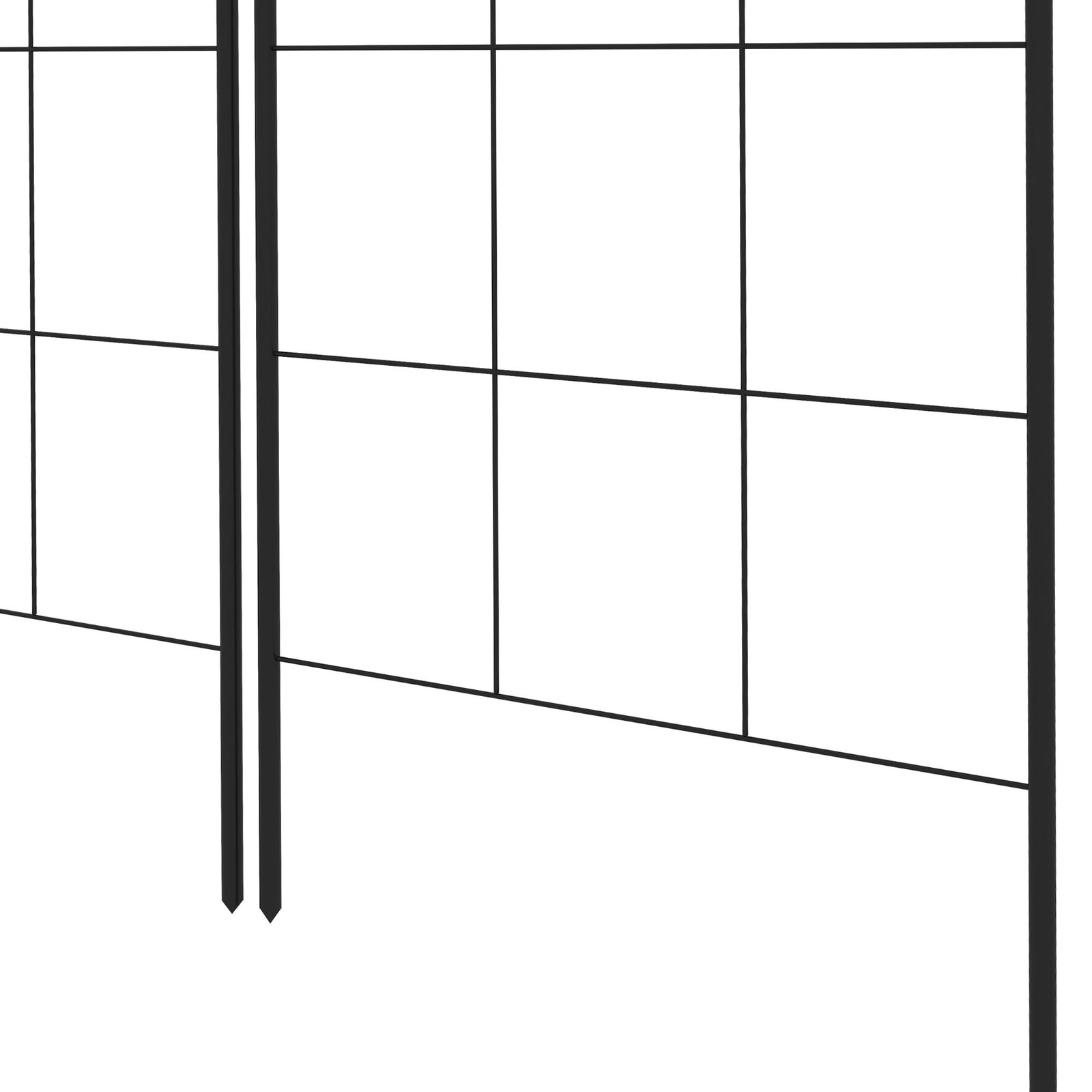 Set Of 2 Metal Climbing Plant Trellis 50 X 180cm