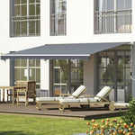 2.5x2m Garden Patio Manual Awning