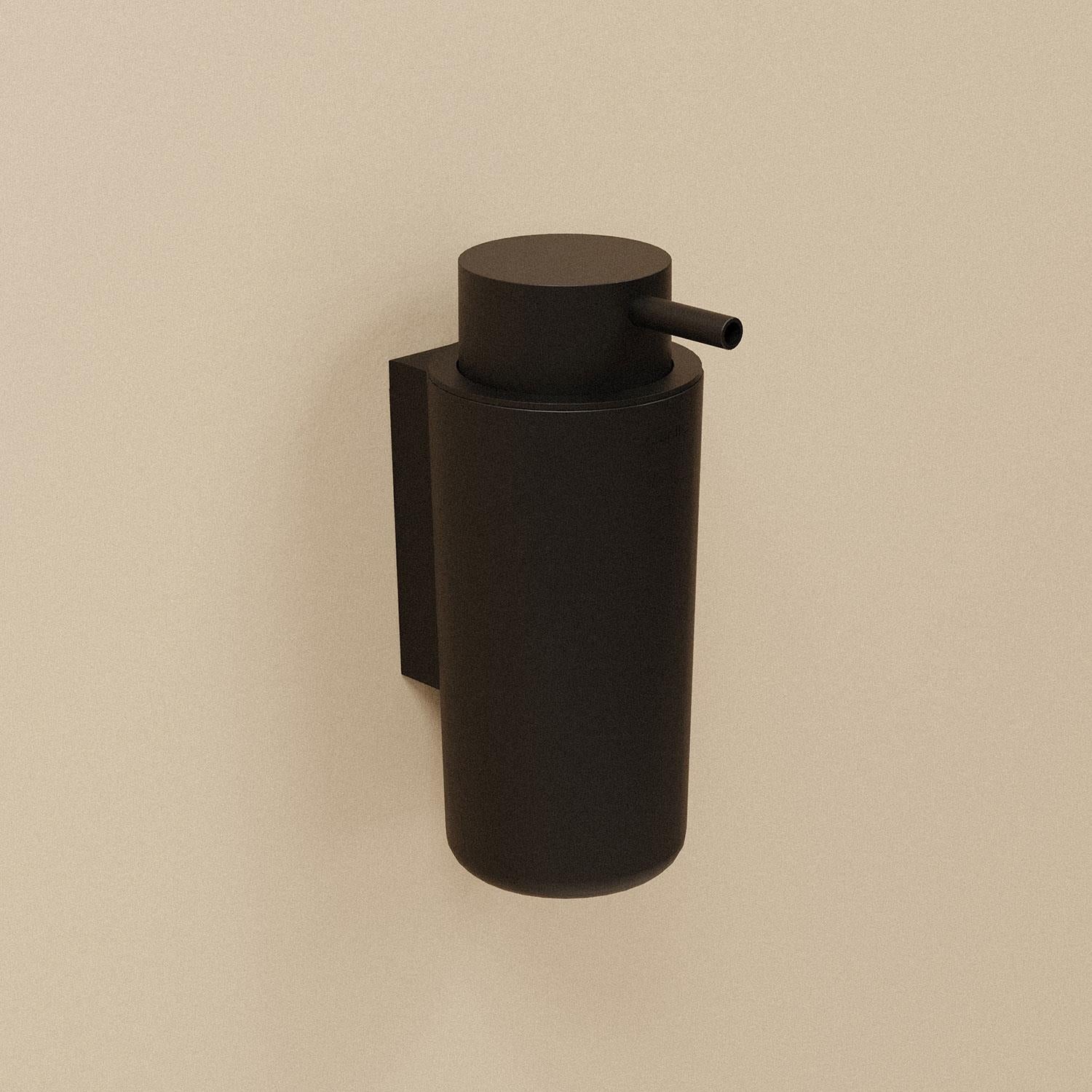 Soap Dispenser, 200ml, Self-adhesive, Matt Black, Next Collection
