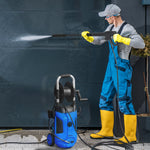 1800w Pressure Washer W/ Reel | Blue
