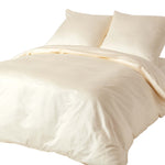Organic Cotton Duvet Cover Set 400 Tc | European Single | Cream
