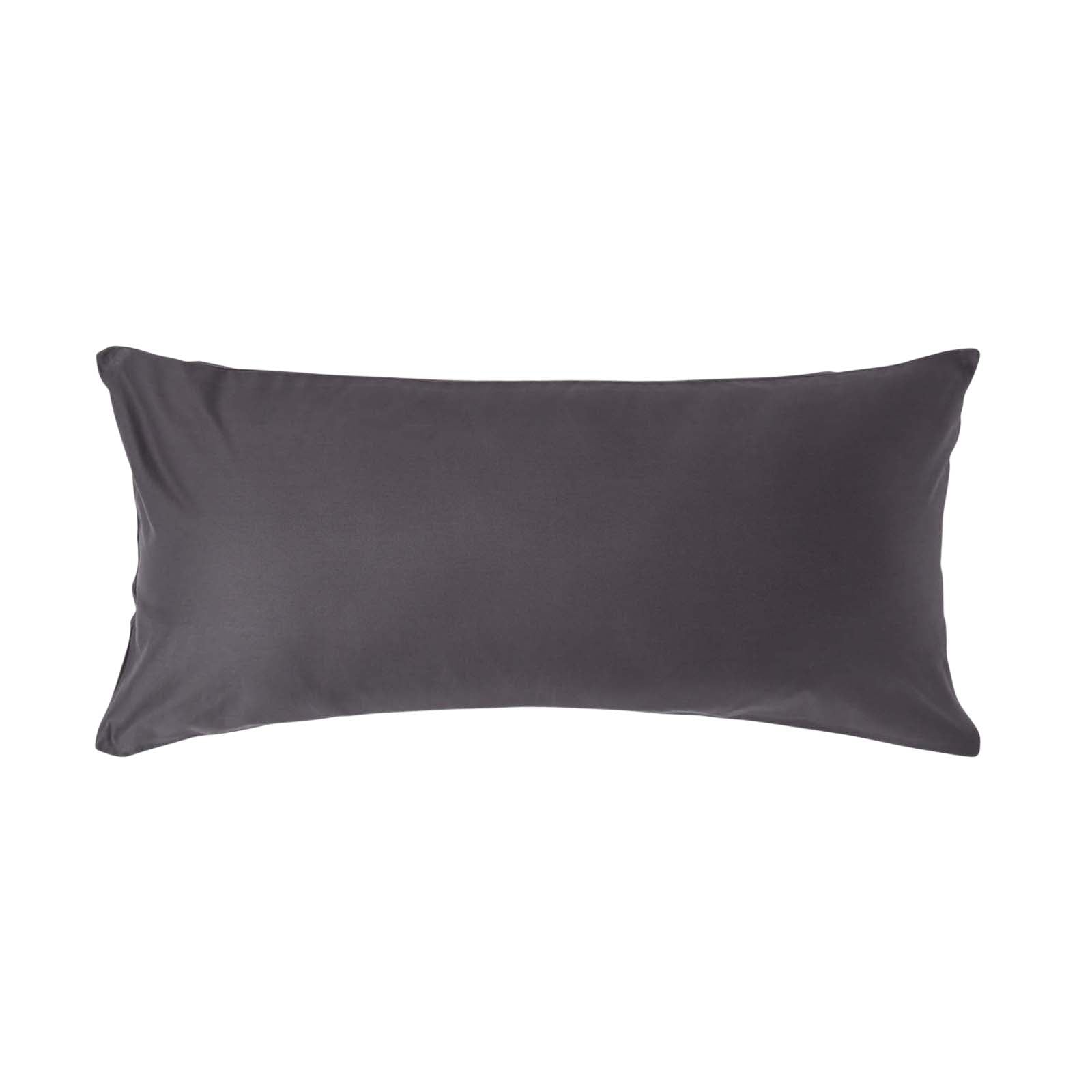 European Size Egyptian Cotton Pillowcase 1000 Tc | 40 x 80cm | Charcoal Grey