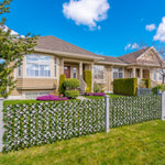 2pc Expandable Faux Trellis Fence 2m X 1m