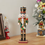 Wooden Nutcracker Soldier Figurine Christmas Ornament With Drum