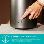 Threesixty 2 Smart Ceramic Fan Heater, 1800w Heating Power | Grey
