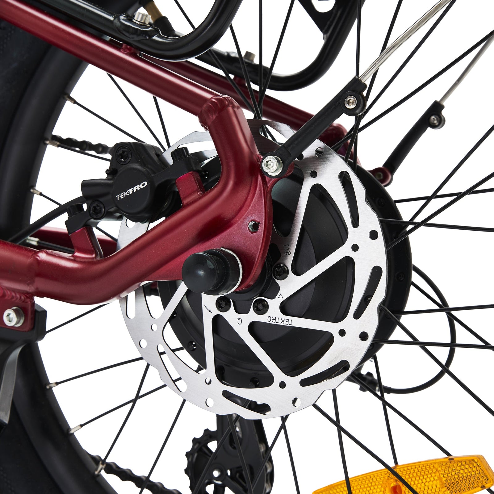 Virum 2025 Folding Bike - Lightweight E-bike | Red