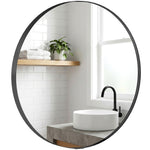Wall Mirror 61 Cm, Wall Mounted Bathroom Mirror | Black