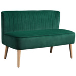 46" Loveseat Sofa 2 Seater Sofa With Padded Seat | Green