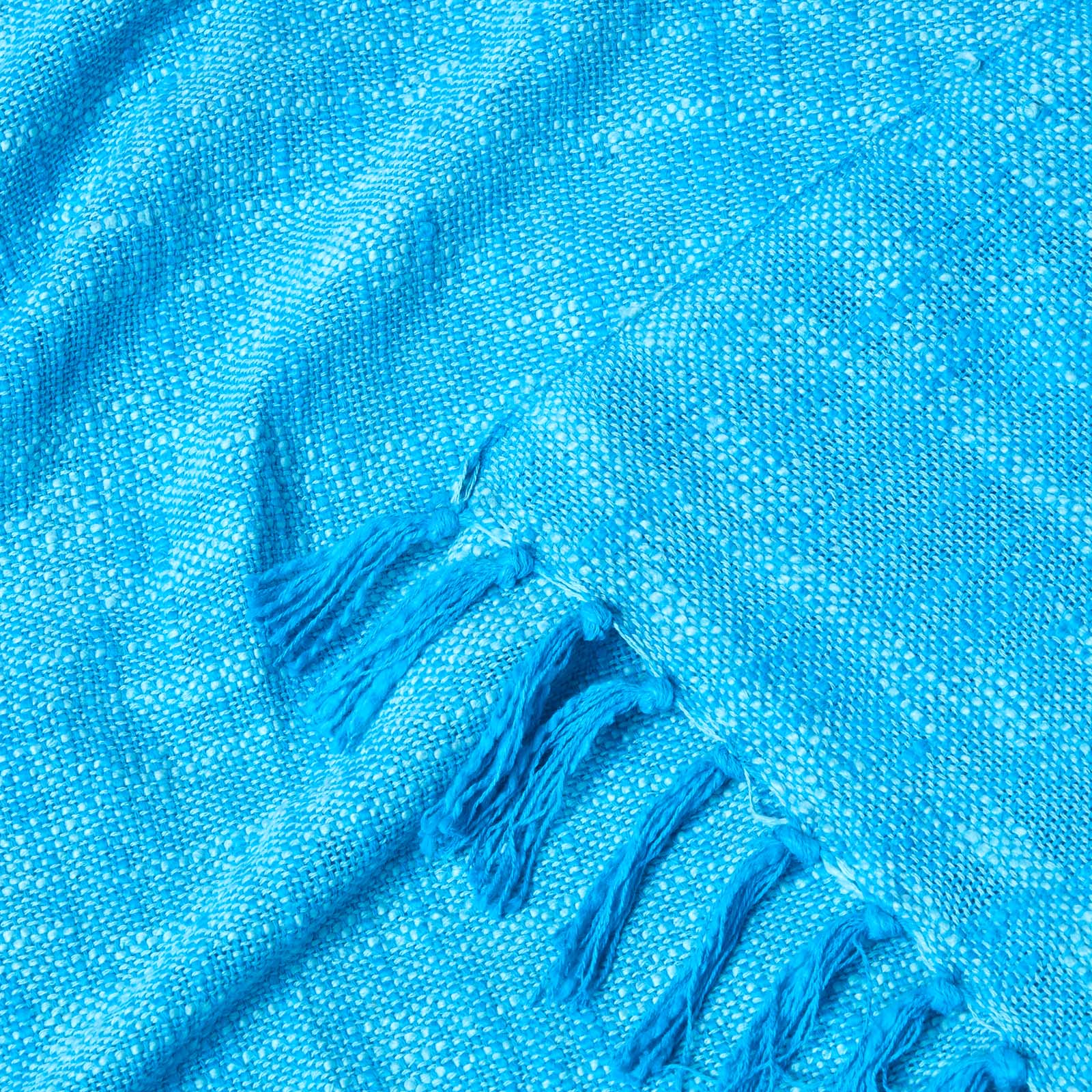 Nirvana Handwoven Slub Cotton Throw | 150cm x 200cm | Teal