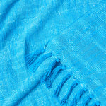 Nirvana Handwoven Slub Cotton Throw | 150cm x 200cm | Teal
