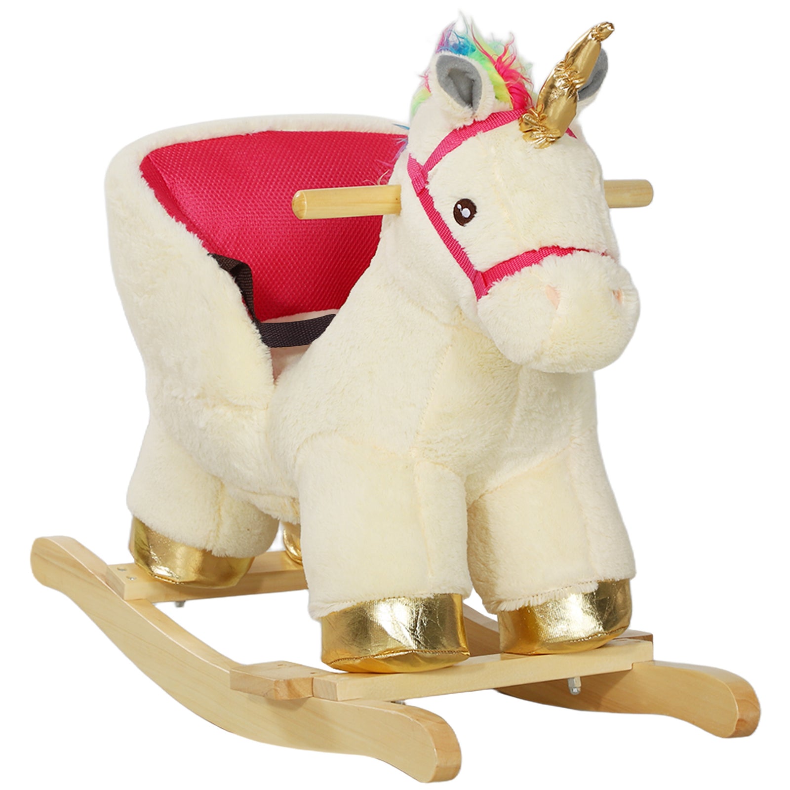 Rocking Horse Ride On Unicorn With Realistic Sound For 18-36 Months