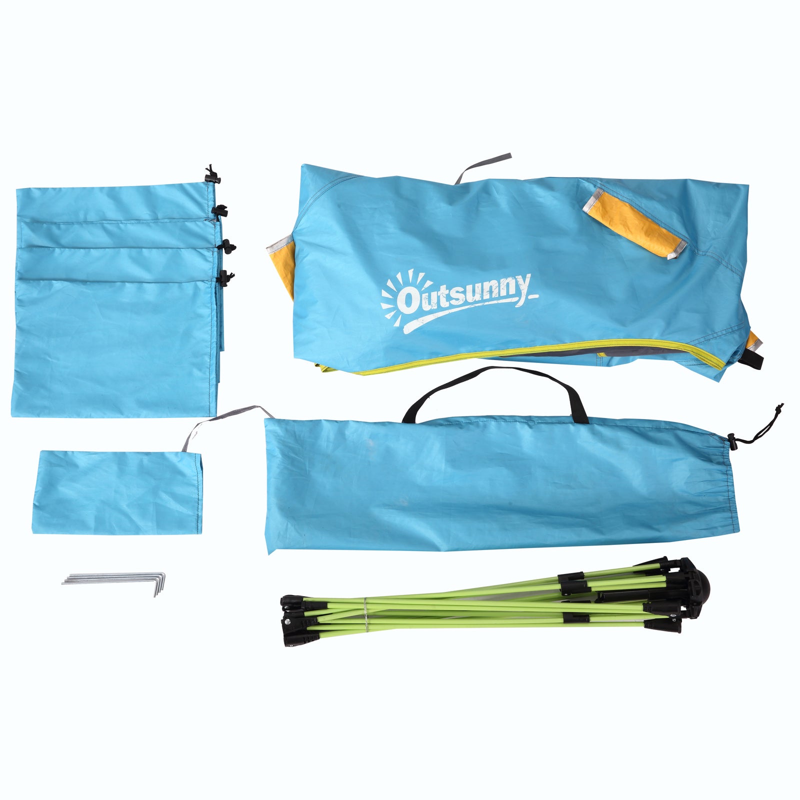 2 Man Pop-up Beach Tent Sun Shade Shelter Hut W/windows,door | Blue