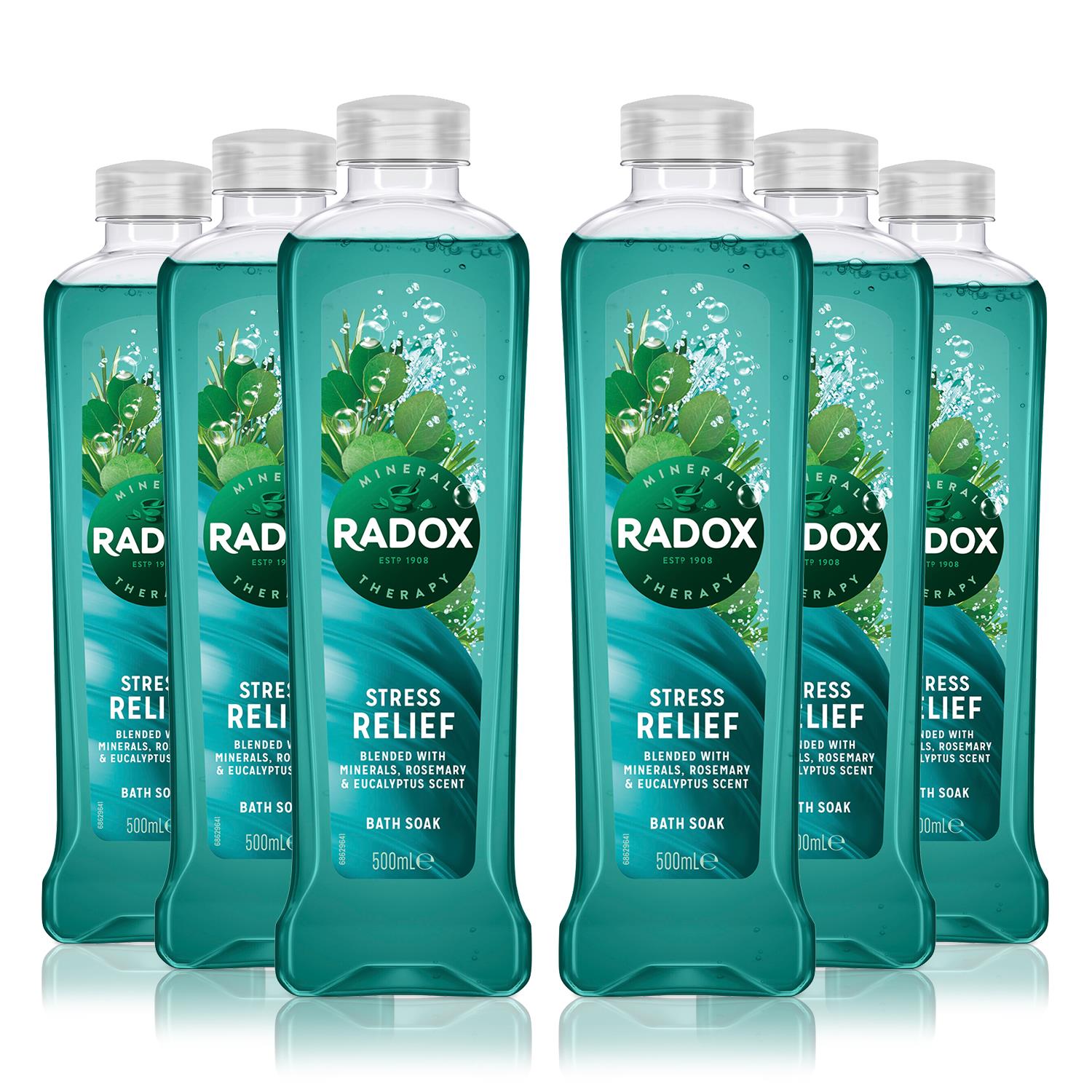 100% Nature Inspired Fragrance Bath Soak, Stress Relief, 6 Pack, 500ml | 6 | Green