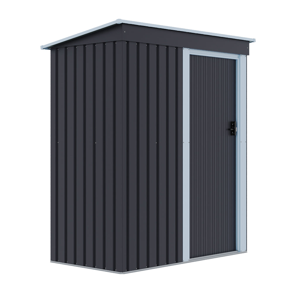 5 x 3 Ft Outdoor Metal Storage Shed With Lockable Door For Garden