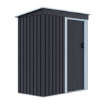5 x 3 Ft Outdoor Metal Storage Shed With Lockable Door For Garden