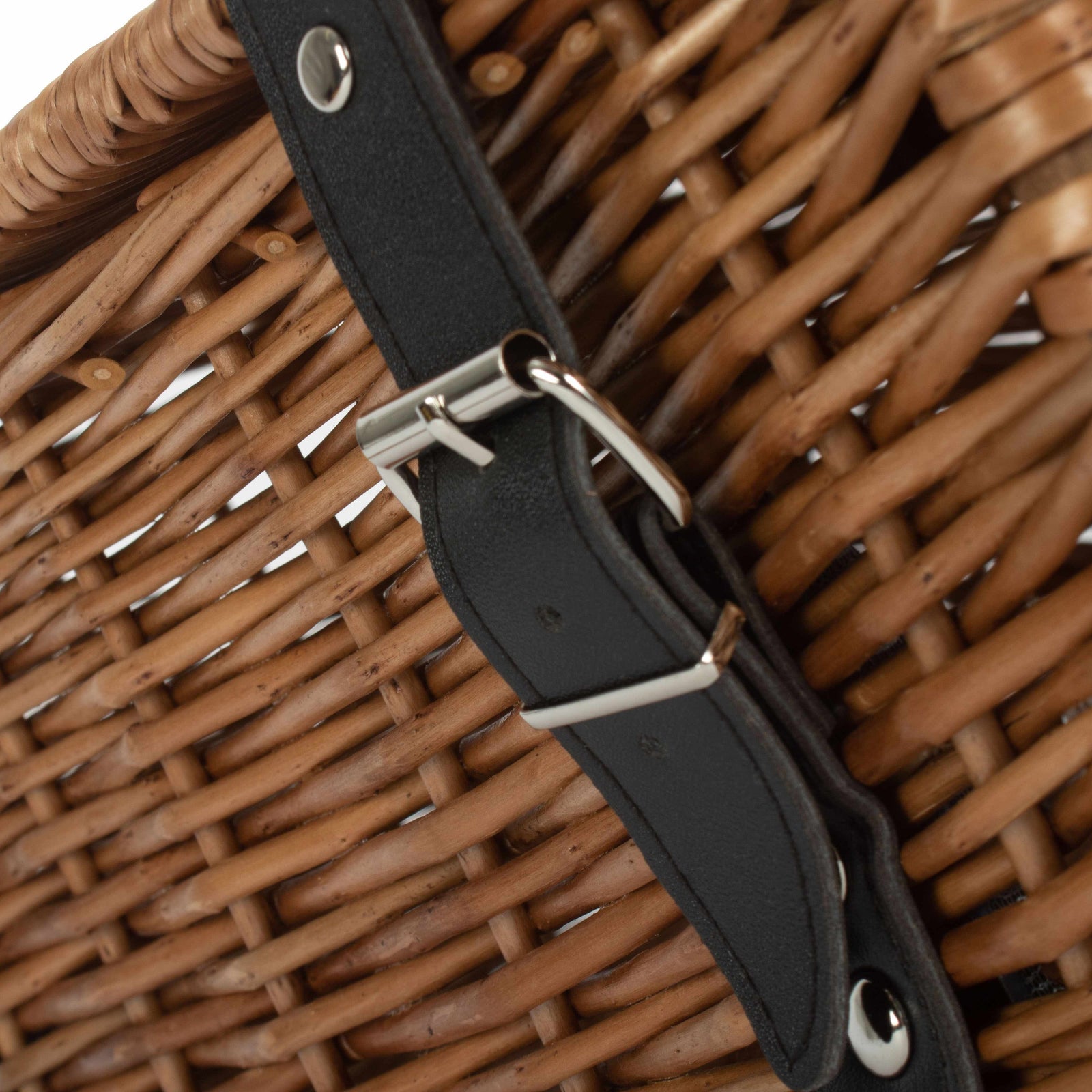 Wicker Double Steamed 35cm Empty Hamper Basket | Brown
