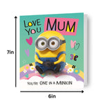 Despicable Me Minions 'love You Mum' Mother's Day Card Official Product