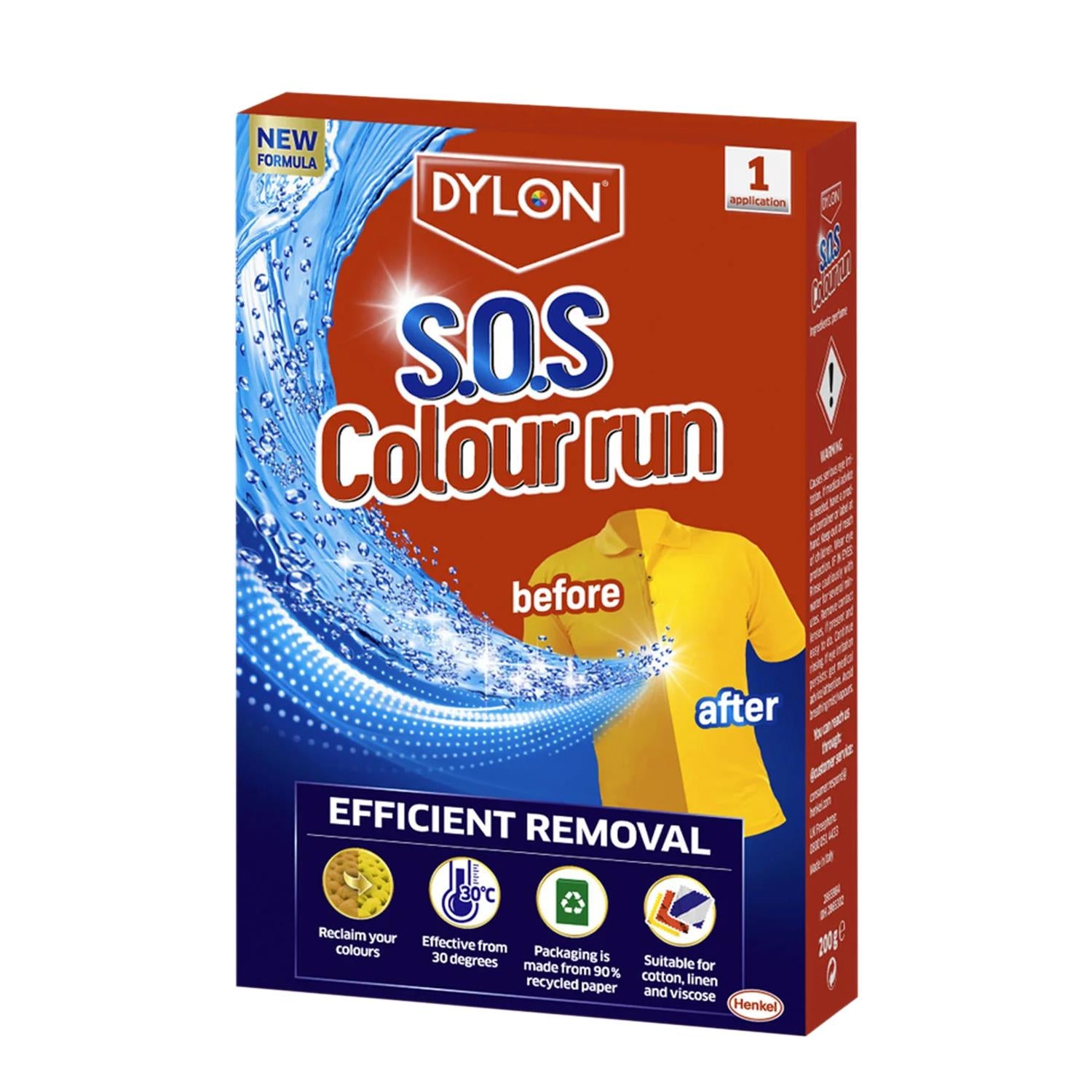DYLON Sos Colour Run Remover 2 Sachets, 6pk
