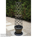 Thompson & Morgan Clematis Montana Red Velvet Truffle 9cm Pot + Tower Pot