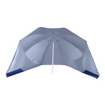 7-ft Beach Parasol With Side Panels | Blue