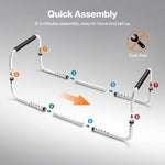 Blanket Lifter For Feet Foot Tent Blanket Support Holder Bar Adjustable | Black & White