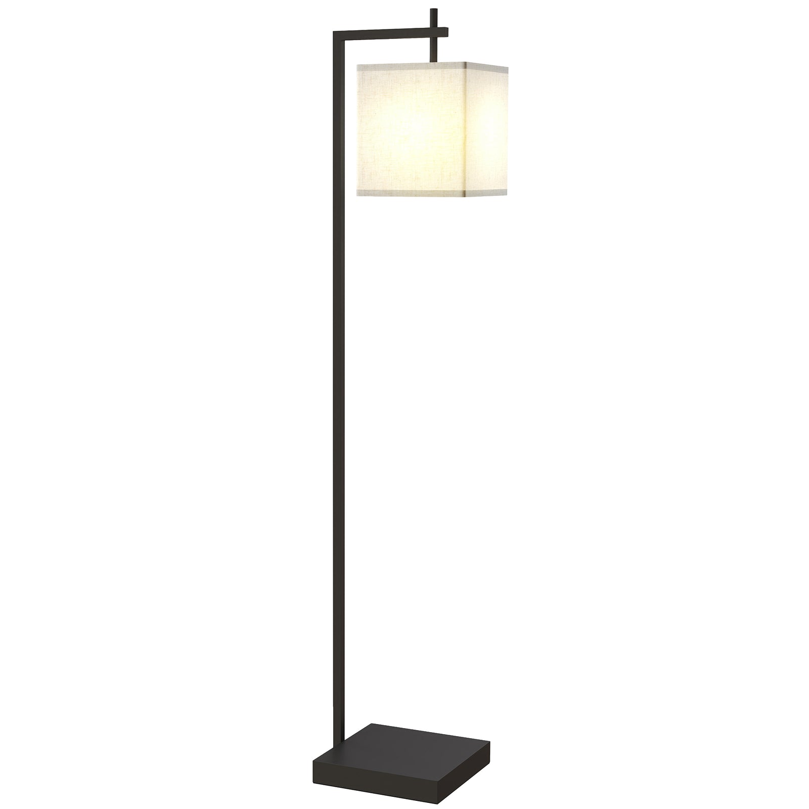 HOMCOM 66" Modern Floor Lamp For Living Room With 10 Brightness Levels