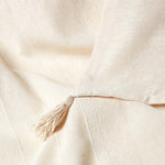 Cotton Rajput Ribbed Throw | 255cm x 360cm | Natural