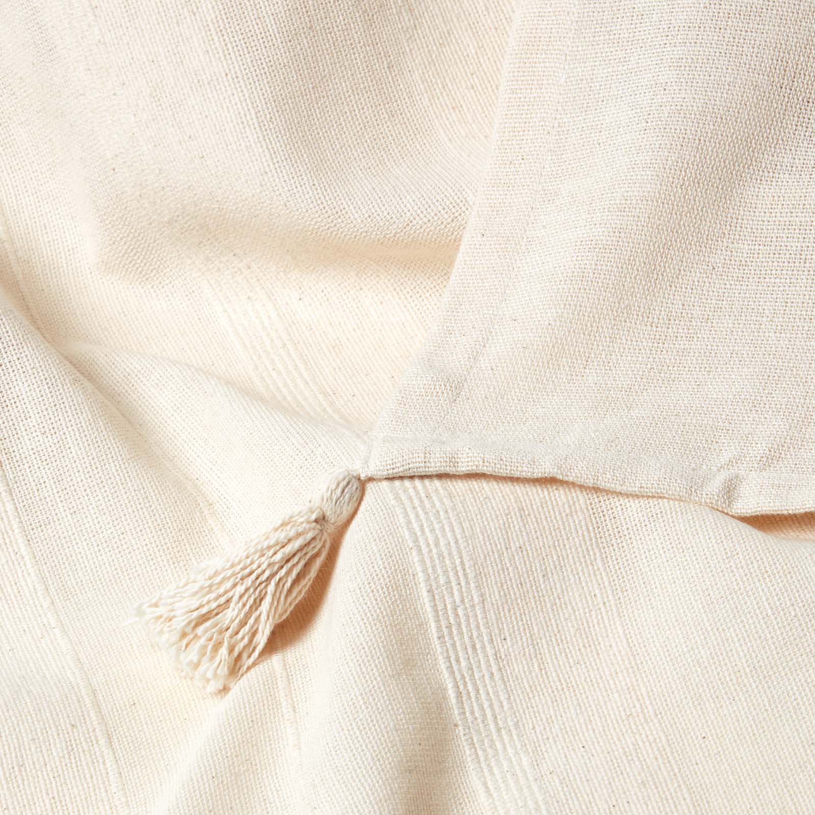 Cotton Rajput Ribbed Throw | 255cm x 360cm | Natural