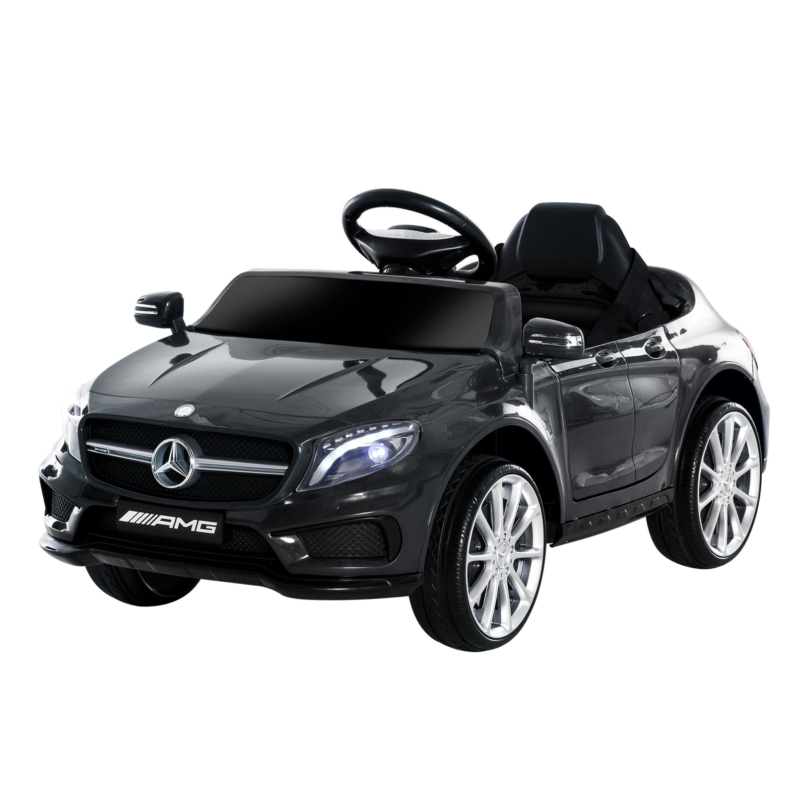 6v Licensed Mercedes Benz Kids Ride On Car W/ Remote Light Music | Black