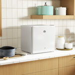 46l Counter Top Fridge Mini Fridge With Lock Chiller Box | One Size | Cream
