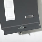 Wall Mounted Mailbox With 2 Keys, Anthracite Grey
