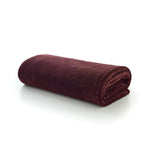 Snuggle Touch Solid Colour Fleece Throw – 140x180cm – Super Soft Plain Blanket | 140cm x 180cm | Purple