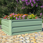 Metal Raised Garden Bed - Light Green | 120cm x 90cm
